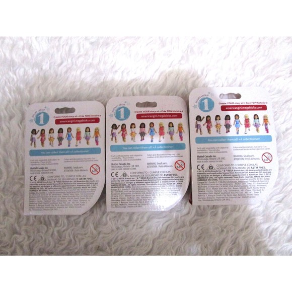 American Girl Mega Bloks Series 1 Figures LOT OF 3 RARE - See pictures - Picture 2 of 10